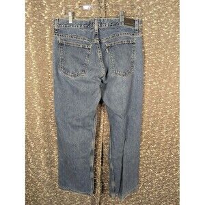 Vintage Levi's Silvertab Women's Blue Jeans‎ 11L Hemmed Straight Leg Denim Y2K